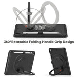 Custodia silicone con supporto rotante per iPad 9.7