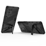Punk Armor 2 in 1 PC + custodia antiurto in TPU con supporto invisibile, For OPPO Reno6 Pro+ 5G