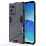 Punk Armor 2 in 1 PC + custodia antiurto in TPU con supporto invisibile, For OPPO Reno6 Pro+ 5G