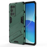 Punk Armor 2 in 1 PC + custodia antiurto in TPU con supporto invisibile, For OPPO Reno6 Pro+ 5G