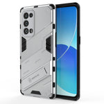 Punk Armor 2 in 1 PC + custodia antiurto in TPU con supporto invisibile, For OPPO Reno6 Pro+ 5G