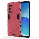 Punk Armor 2 in 1 PC + custodia antiurto in TPU con supporto invisibile, For OPPO Reno6 Pro+ 5G