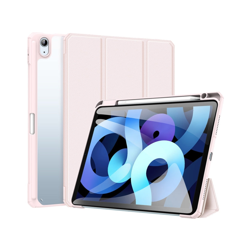DUX DUCIS TOBY Series Custodia a ribalta orizzontale antiurto in pelle PU + PC + TPU con supporto e slot per penna e funzione Sleep / Wake-up, For iPad 10.2 2021 / 2020 / 2019, For iPad Air 11 2025 / 2024 / Air 2022 / 2020 10.9