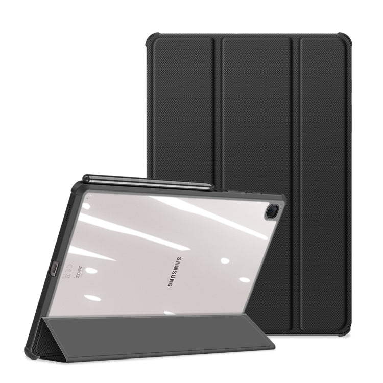 DUX DUCIS TOBY Series Antiskid PU Leather + PC + TPU Custodia a ribalta orizzontale con supporto e slot per penna e funzione Sleep / Wake-up, For Samsung Galaxy Tab S8+ / Tab S8 Plus /  Tab S7 FE / Tab S7+, For Samsung Galaxy Tab S6 Lite
