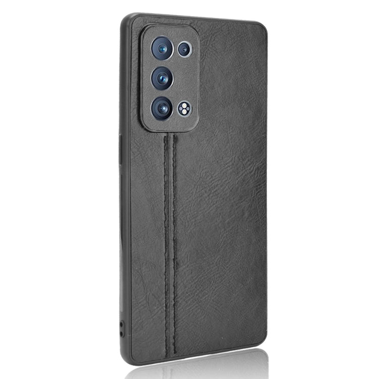 Custodia antiurto per PC + PU + TPU in pelle modello mucca cucita antiurto, For OPPO Reno6 Pro+, For OPPO Reno6 Pro, For OPPO Realme C11 2021 / Realme C20, For OPPO Realme C21