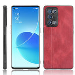 Custodia antiurto per PC + PU + TPU in pelle modello mucca cucita antiurto, For OPPO Reno6 Pro+, For OPPO Reno6 Pro, For OPPO Realme C11 2021 / Realme C20, For OPPO Realme C21