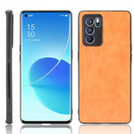 Custodia antiurto per PC + PU + TPU in pelle modello mucca cucita antiurto, For OPPO Reno6 Pro+, For OPPO Reno6 Pro, For OPPO Realme C11 2021 / Realme C20, For OPPO Realme C21