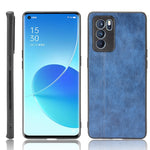 Custodia antiurto per PC + PU + TPU in pelle modello mucca cucita antiurto, For OPPO Reno6 Pro+, For OPPO Reno6 Pro, For OPPO Realme C11 2021 / Realme C20, For OPPO Realme C21