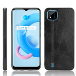 Custodia antiurto per PC + PU + TPU in pelle modello mucca cucita antiurto, For OPPO Reno6 Pro+, For OPPO Reno6 Pro, For OPPO Realme C11 2021 / Realme C20, For OPPO Realme C21
