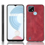 Custodia antiurto per PC + PU + TPU in pelle modello mucca cucita antiurto, For OPPO Reno6 Pro+, For OPPO Reno6 Pro, For OPPO Realme C11 2021 / Realme C20, For OPPO Realme C21