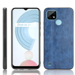Custodia antiurto per PC + PU + TPU in pelle modello mucca cucita antiurto, For OPPO Reno6 Pro+, For OPPO Reno6 Pro, For OPPO Realme C11 2021 / Realme C20, For OPPO Realme C21