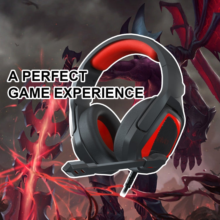 Anivia MH602 Cuffie da gioco cablate da 3,5 mm con microfono, MH602 (Black Red), MH602 (Black Blue), MH602 (Black Purple)