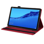 Custodia in pelle pieghevole orizzontale antiurto da lavoro con supporto e slot per schede, cornice per foto e slot per penna, For Huawei MediaPad C5 / M5 10.1 inch, For Samsung Galaxy Tab A 8.0 2019 SM-T290 / SM-T295