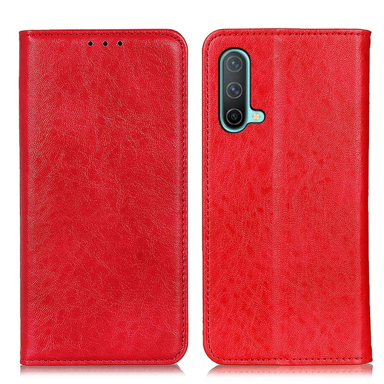 Custodia in pelle a vibrazione orizzontale con struttura magnetica Crazy Horse con supporto, slot per carte e portafoglio, For OnePlus Nord CE 5G