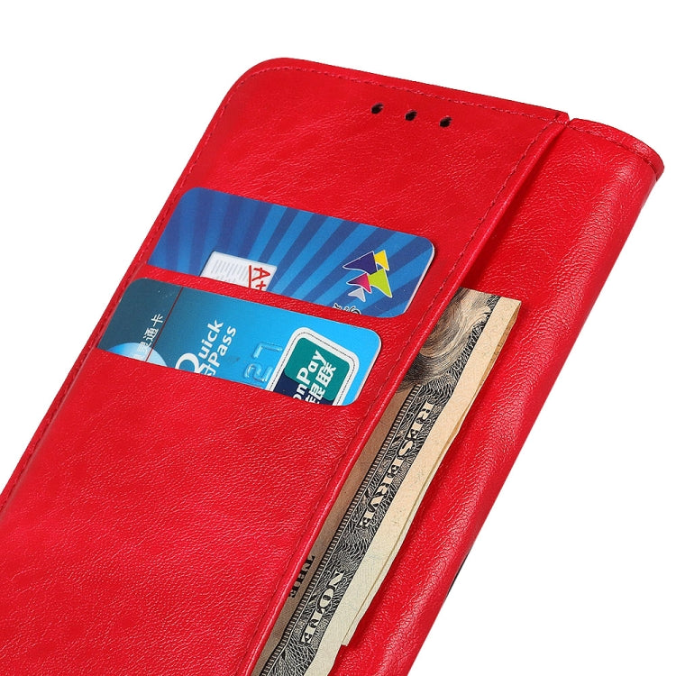 Custodia in pelle a vibrazione orizzontale con struttura magnetica Crazy Horse con supporto, slot per carte e portafoglio, For OnePlus Nord CE 5G