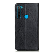 Custodia in pelle a vibrazione orizzontale con struttura magnetica Crazy Horse con supporto, slot per carte e portafoglio, For Xiaomi Redmi Note 8 2021