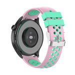 Per Huawei Watch 3/3 Pro Cinturino di ricambio in silicone bicolore da 22 mm