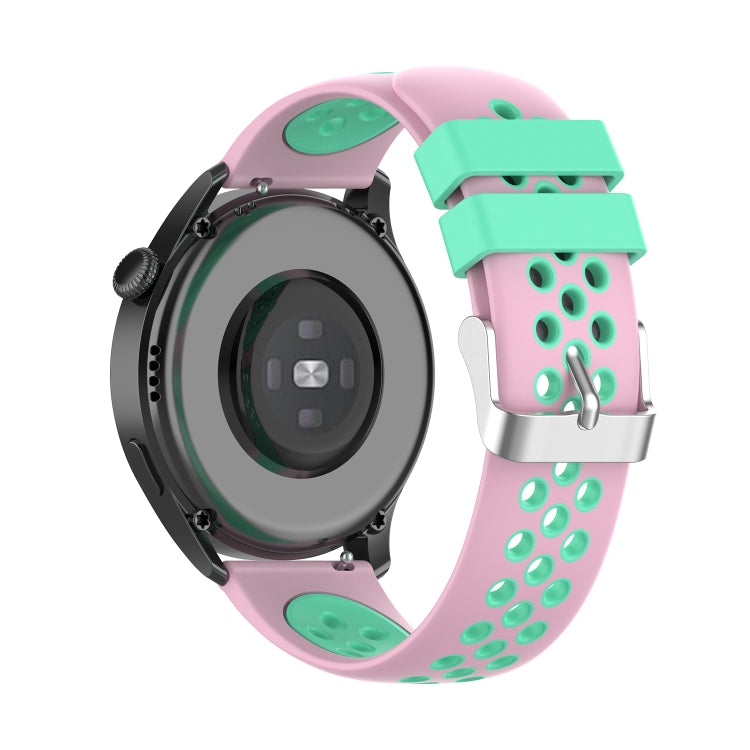 Per Huawei Watch 3/3 Pro Cinturino di ricambio in silicone bicolore da 22 mm