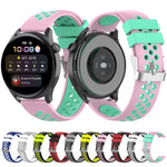 Per Huawei Watch 3/3 Pro Cinturino di ricambio in silicone bicolore da 22 mm