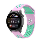 Per Huawei Watch 3/3 Pro Cinturino di ricambio in silicone bicolore da 22 mm