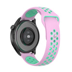 Per Huawei Watch 3/3 Pro Cinturino di ricambio in silicone bicolore da 22 mm