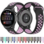 Per Huawei Watch 3/3 Pro Cinturino di ricambio in silicone bicolore da 22 mm