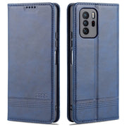 AZNS Custodia in pelle a vibrazione orizzontale con struttura in vitello magnetico con slot per carte, supporto e portafoglio, For Xiaomi Redmi Note 10 Pro 5G