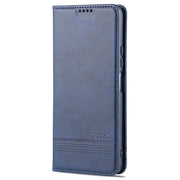 AZNS Custodia in pelle a vibrazione orizzontale con struttura in vitello magnetico con slot per carte, supporto e portafoglio, For Xiaomi Redmi Note 10 Pro 5G