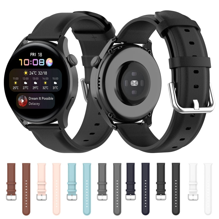 Cinturino in pelle 22mm per Huawei Watch 3/3 Pro