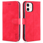 AZNS Skin Feel Calf Texture Custodia in pelle con apertura orizzontale con slot per carte, supporto e portafoglio, For iPhone 12 / 12 Pro, For iPhone 12 Mini