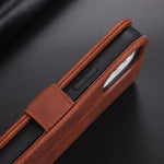 AZNS Skin Feel Calf Texture Custodia in pelle con apertura orizzontale con slot per carte, supporto e portafoglio, For iPhone 12 / 12 Pro, For iPhone 12 Mini