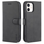 AZNS Skin Feel Calf Texture Custodia in pelle con apertura orizzontale con slot per carte, supporto e portafoglio, For iPhone 12 / 12 Pro, For iPhone 12 Mini