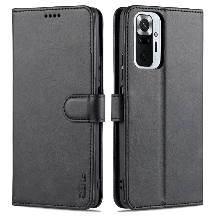 AZNS Skin Feel Calf Texture Custodia in pelle con apertura orizzontale con slot per carte, supporto e portafoglio, For Xiaomi Redmi Note 9 4G, For Xiaomi Poco M3, For Xiaomi Redmi Note 10 Pro Max