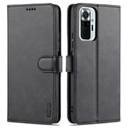 AZNS Skin Feel Calf Texture Custodia in pelle con apertura orizzontale con slot per carte, supporto e portafoglio, For Xiaomi Redmi Note 9 4G, For Xiaomi Poco M3, For Xiaomi Redmi Note 10 Pro Max