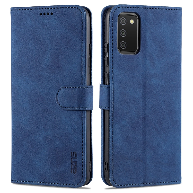 AZNS Skin Feel Calf Texture Custodia in pelle con apertura orizzontale con slot per carte, supporto e portafoglio, For Samsung Galaxy A02, For Samsung Galaxy A02s