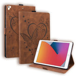 Custodia in pelle a libro orizzontale con motivo a farfalla Love con supporto e funzione Sleep / Wake-up, For iPad 9.7 (2017) (2018) / Air 2 Pro, For iPad 10.2 2021 / 2020 / 2019 / Air (2019) / 10.2 (2020), For iPad Mini 1 / 2 / 3 / 4 / 5              ...