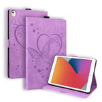 Custodia in pelle a libro orizzontale con motivo a farfalla Love con supporto e funzione Sleep / Wake-up, For iPad 9.7 (2017) (2018) / Air 2 Pro, For iPad 10.2 2021 / 2020 / 2019 / Air (2019) / 10.2 (2020), For iPad Mini 1 / 2 / 3 / 4 / 5              ...