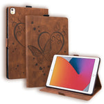 Custodia in pelle a libro orizzontale con motivo a farfalla Love con supporto e funzione Sleep / Wake-up, For iPad 9.7 (2017) (2018) / Air 2 Pro, For iPad 10.2 2021 / 2020 / 2019 / Air (2019) / 10.2 (2020), For iPad Mini 1 / 2 / 3 / 4 / 5              ...