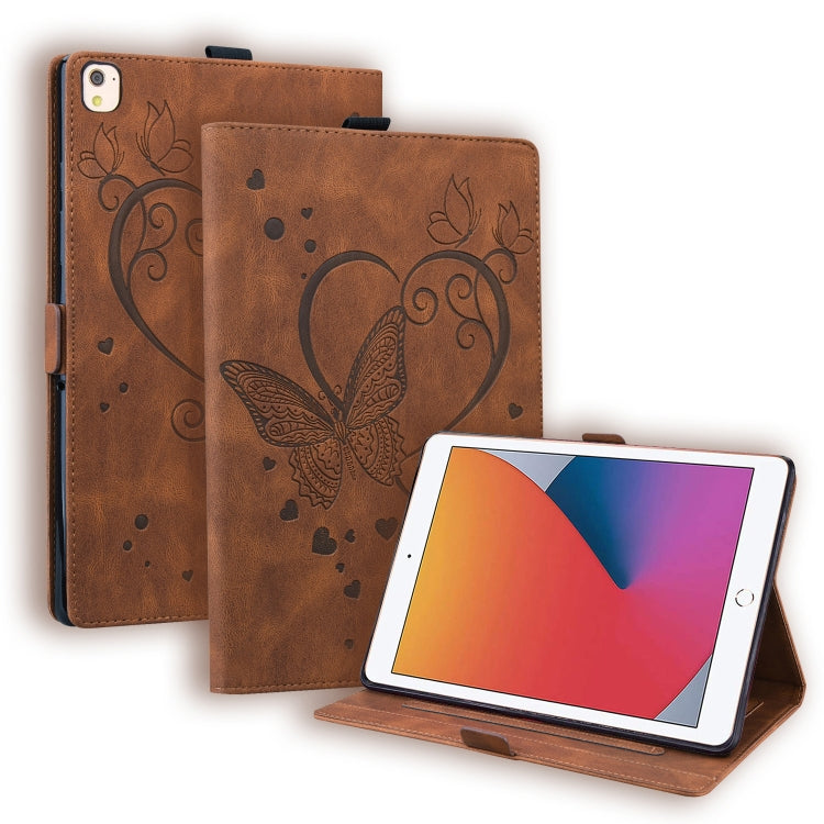 Custodia in pelle a libro orizzontale con motivo a farfalla Love con supporto e funzione Sleep / Wake-up, For iPad 9.7 (2017) (2018) / Air 2 Pro, For iPad 10.2 2021 / 2020 / 2019 / Air (2019) / 10.2 (2020), For iPad Mini 1 / 2 / 3 / 4 / 5              ...
