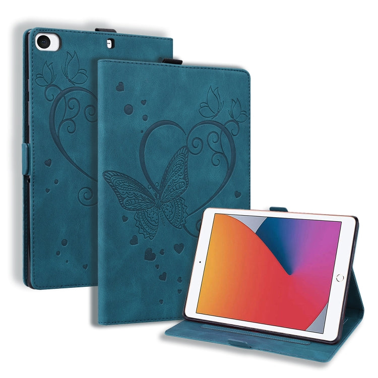 Custodia in pelle a libro orizzontale con motivo a farfalla Love con supporto e funzione Sleep / Wake-up, For iPad 9.7 (2017) (2018) / Air 2 Pro, For iPad 10.2 2021 / 2020 / 2019 / Air (2019) / 10.2 (2020), For iPad Mini 1 / 2 / 3 / 4 / 5              ...
