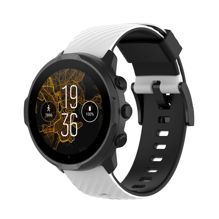 Cinturino silicone bicolore 24 mm per Suunto 7