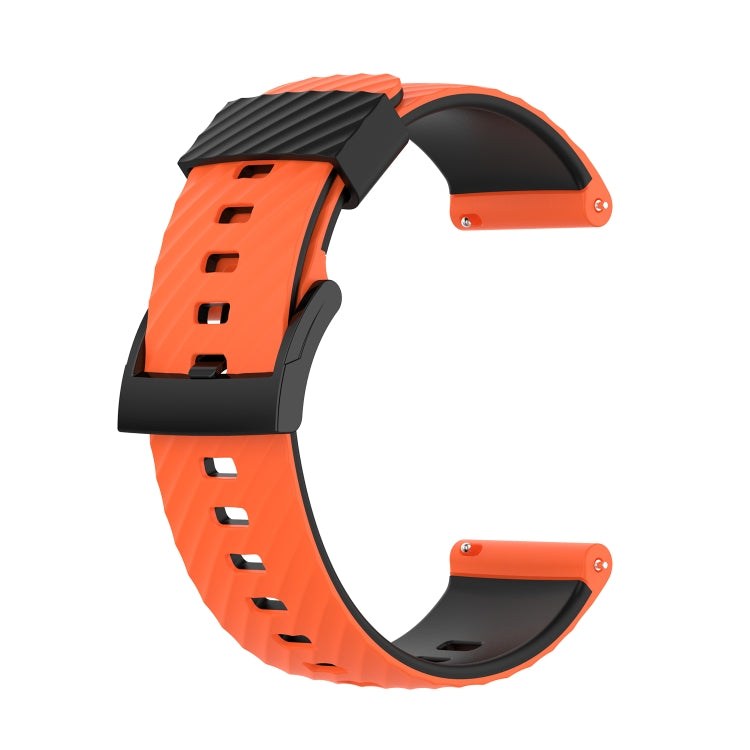 Cinturino silicone bicolore 24 mm per Suunto 7