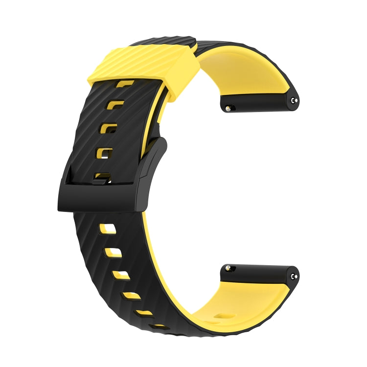 Cinturino silicone bicolore 24 mm per Suunto 7