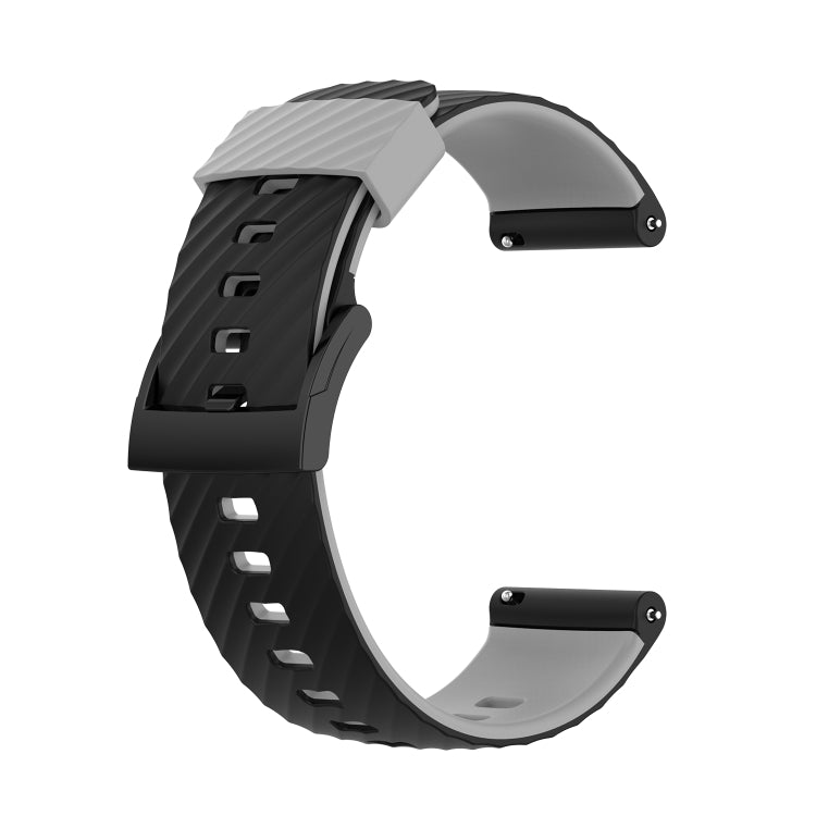 Cinturino silicone bicolore 24 mm per Suunto 7