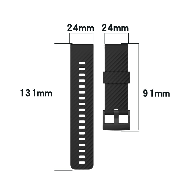 Cinturino silicone bicolore 24 mm per Suunto 7