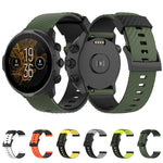 Cinturino silicone bicolore 24 mm per Suunto 7
