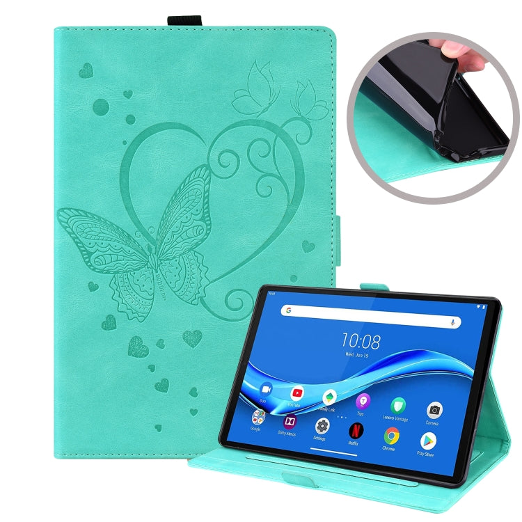 Custodia in pelle flip orizzontale con motivo Love Butterfly con supporto, For Lenovo Tab M10 Plus TB-X606F TB-X606X