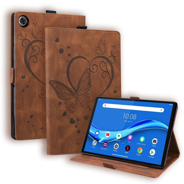 Custodia in pelle flip orizzontale con motivo Love Butterfly con supporto, For Lenovo Tab M10 Plus TB-X606F TB-X606X