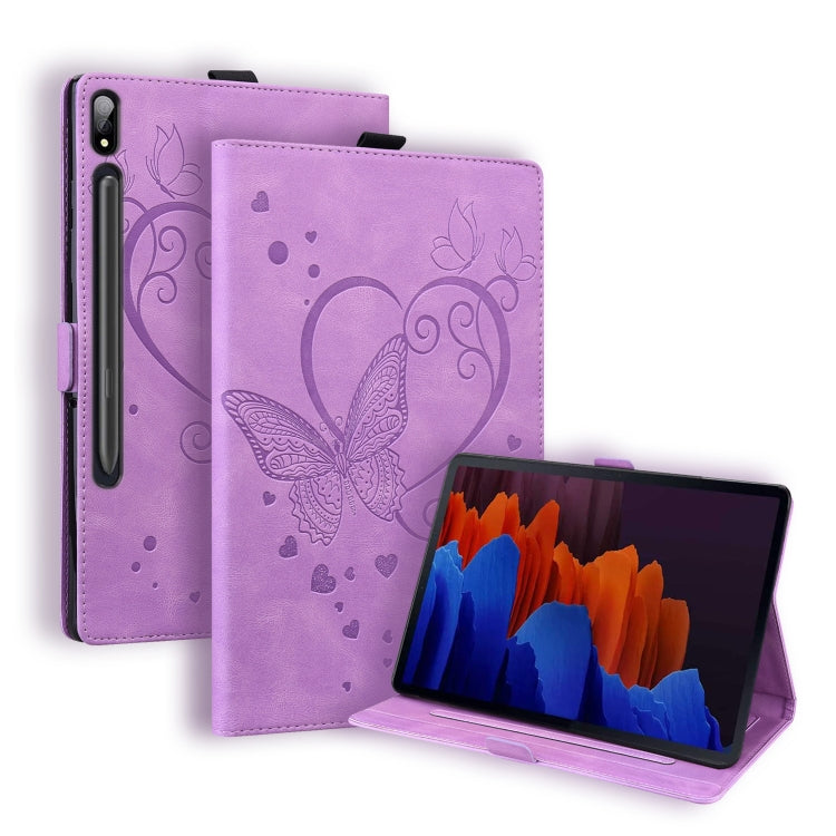 Custodia in pelle flip orizzontale con motivo Love Butterfly con supporto, For Samsung Galaxy Tab A7 Lite T220 T225, For Samsung Galaxy Tab S8 / Galaxy Tab S7 T870 SM-T875 SM-T876B, For Samsung Tab S7+ T970 T976B                                        ...