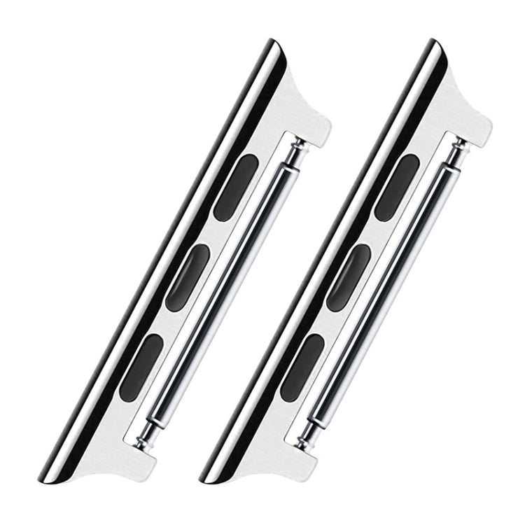 2 cinturini in acciaio 22mm per Apple Watch 44mm e 42mm